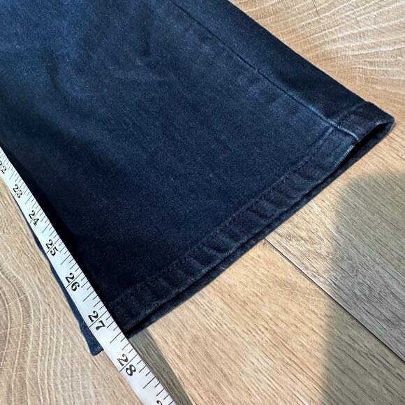 Eileen Fisher Organic Cotton Stretch Straight Ankle Jean Utility Blue 4 - Picture 8 of 8